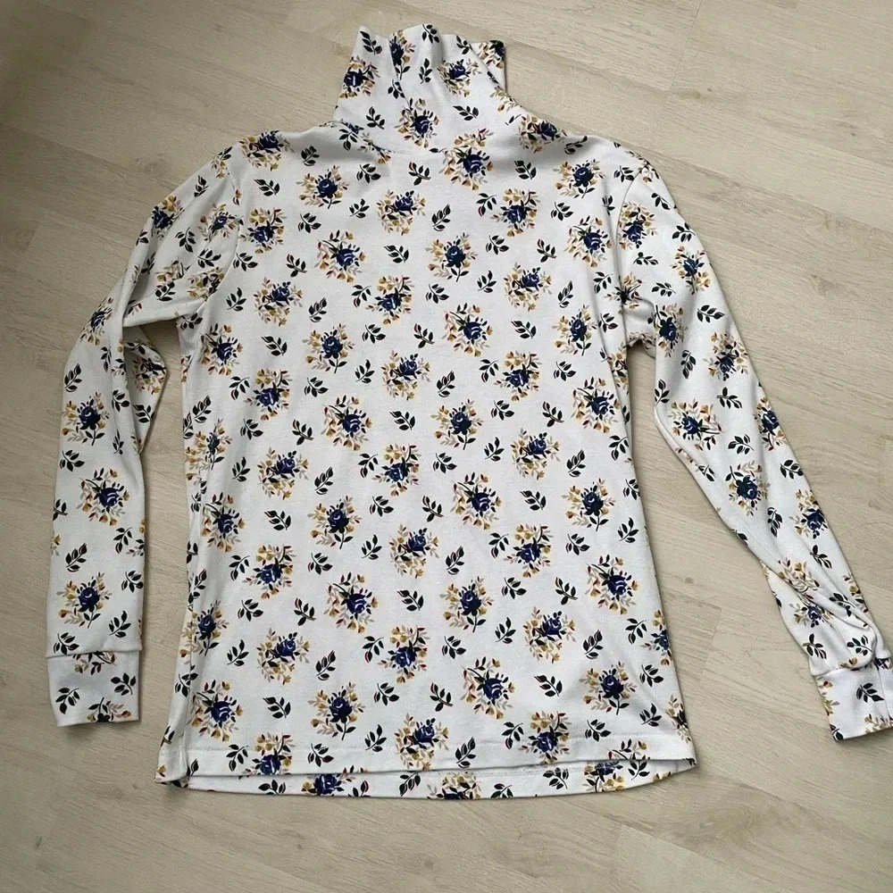 Vintage - Cottagecore Floral Layering Turtleneck